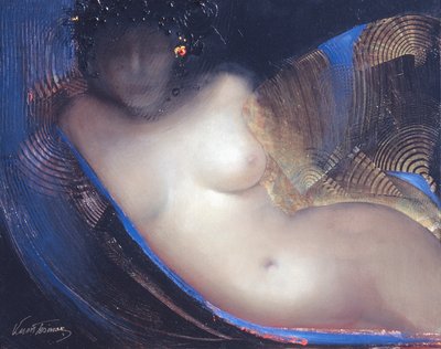 Uten tittel, 2004 (Olje på lerret og bladgull) av Victoria Montesinos