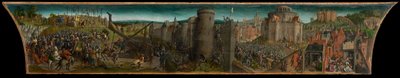 Titus#39; erobring av Jerusalem, ca. 1469–1483 (olje på panel) av Vienna Master of Mary of Burgundy