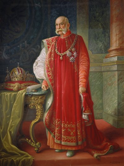 Franz Joseph I av Østerrike, ca. 1916 (olje på lerret) av Vienna Nedomansky Studio