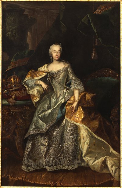 Maria Theresa som dronning av Ungarn av Viennese painter