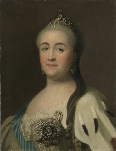 Portrett av keiserinne Katarina II 1729-1796. av Vigilius Erichsen