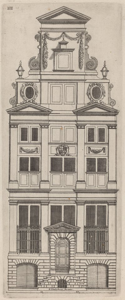 Nederlandsk fasadehøyde: pl. 3 av Vignola