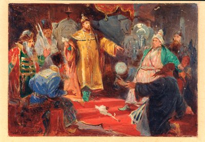 Tsaren Ivan III (dit The Great av Viktor Andreyevich Simov