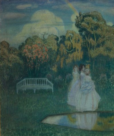 Park badet i skygger, 1904 av Viktor Elpidiforovich Borisov Musatov