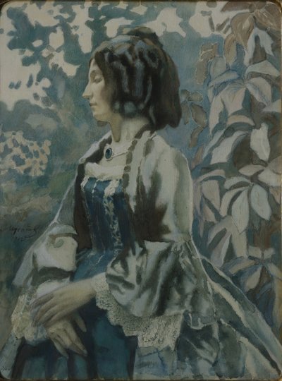 Portrett av en dame, 1902 av Viktor Elpidiforovich Borisov Musatov