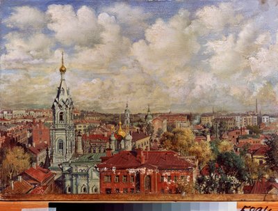 Moskva (Russland) - Maleri av Viktor Jakovlevich Yakovlev (1844-?), olje på lerret, russisk kunst av Viktor Jakovlevich Yakovlev