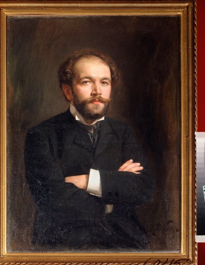 Portrett av komponisten Nikolai Medtner (1879-1951) (Portrett av komponisten N Medtner) - Maleri av Viktor Karlovich Stemberg (1863-etter 1917), olje på lerret av Viktor Karlovich Stemberg