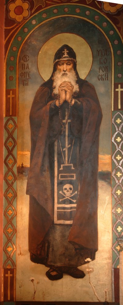 Den hellige Paphnutius av Borovsk, 1885-1896 av Viktor Mikhaylovich Vasnetsov