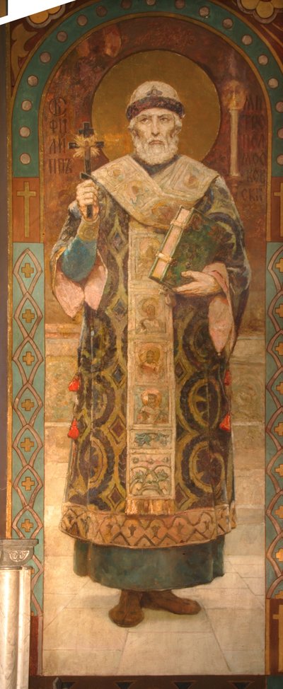 Saint Philip, Metropolitan of Moscow, 1885-1896 av Viktor Mikhaylovich Vasnetsov
