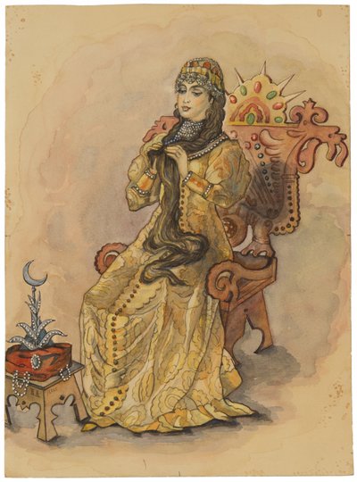 Prinsessen som aldri smilte Nesmeyana, 1896 av Viktor Mikhaylovich Vasnetsov