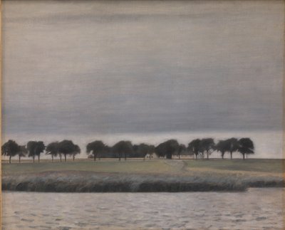Forstudie for "Solarregn. Gentoftesjøen" av Vilhelm Hammershøi
