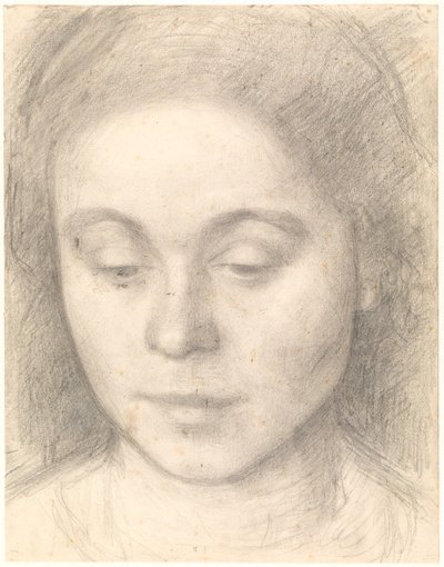 Portrett av Ida, kunstnerens kone av Vilhelm Hammershøi
