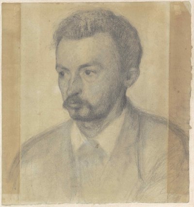 Selvportrett, 1895. av Vilhelm Hammershøi