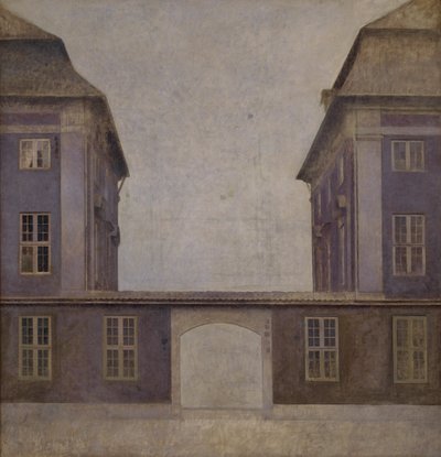 The Buildings of the Asiatic Company, sett fra St. Annæ Street, København, 1902. av Vilhelm Hammershøi