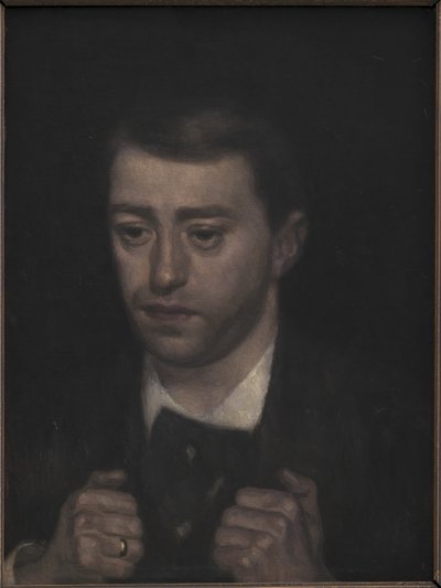 Komponisten Fini Henriques av Vilhelm Hammershøi
