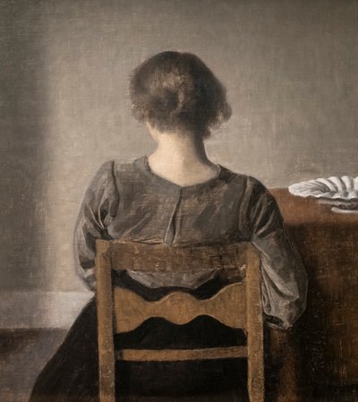 Hvile også kalt Repos av Vilhelm Hammershoi