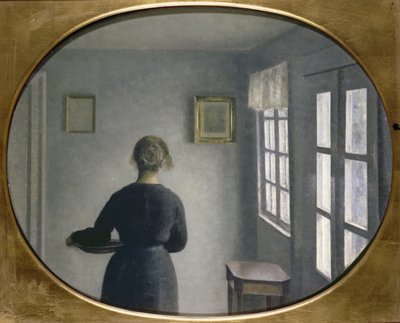 Interiør, 1910 av Vilhelm Hammershoi