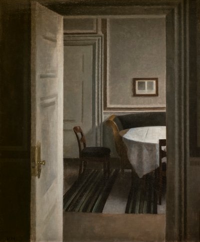 Interiør, Strandgade 30 av Vilhelm Hammershoi