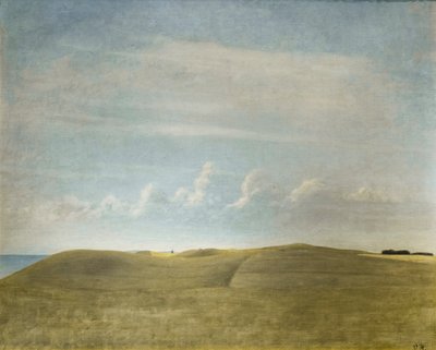 Landskap (utsikt over Refsnaes) av Vilhelm Hammershoi