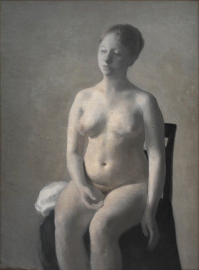 Naken kvinnelig modell, 1889 av Vilhelm Hammershoi