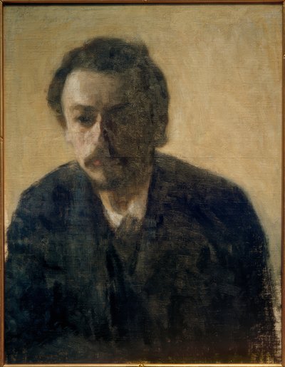 Selvportrett V. Hammershöi, 1891 av Vilhelm Hammershoi