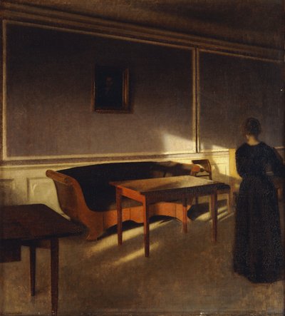 Sunshine In The Living Room, nr. 1, 1903 av Vilhelm Hammershoi