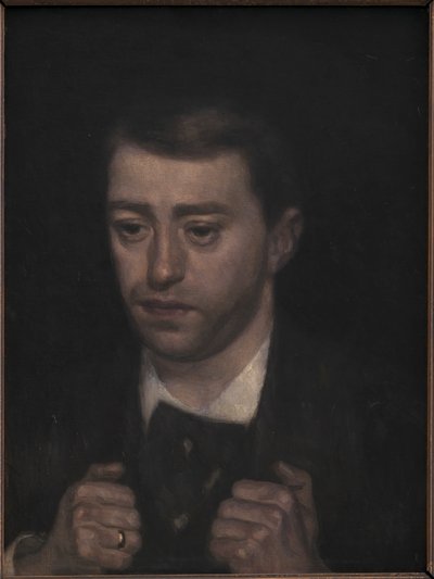 Komponisten Fini Henriques av Vilhelm Hammershøi