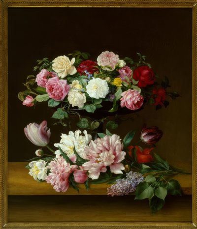 V.J.Hoyer, Stilleben med blomster av Vilhelm Julius Hoyer