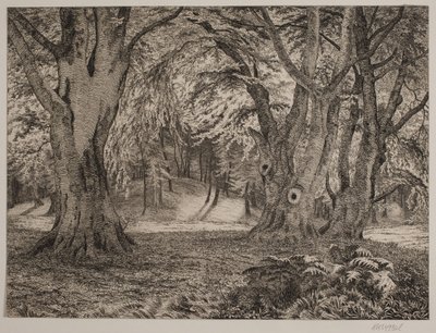 Det indre av en skog av Vilhelm Kyhn
