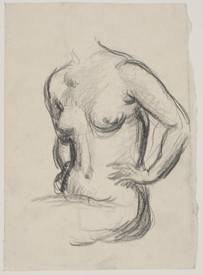 Sittende kvinnemodell av Vilhelm Lundstrøm