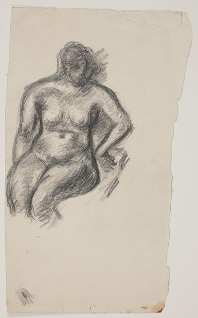 Sittende nakenmodell av Vilhelm Lundstrøm