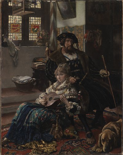 Christian II og Dyveke av Vilhelm Rosenstand