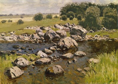 Landskap med steiner, ca. 1910 av Vilhelms Purvitis