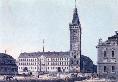Nytt rådhus, ca. 1830 av Vincenc Morstadt