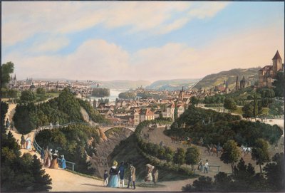 New Town, Vysehrad og Smichov, ca. 1830. av Vincenc Morstadt