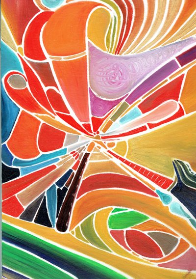 Alliduquotalion, 2016, (olje på lerretstavle) av Vincent Alexander Booth