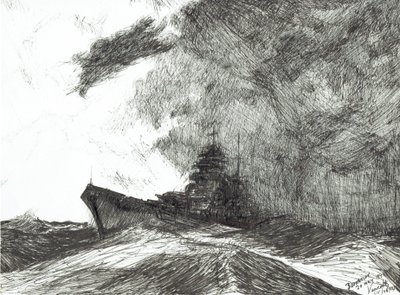 Bismarck ut av stormen, 2002 av Vincent Alexander Booth