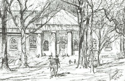 Harvard Boston USA, 2003, (blekk på papir) av Vincent Alexander Booth