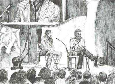 Intervju med Johnny Walker; 2007; (blekk på papir) av Vincent Alexander Booth