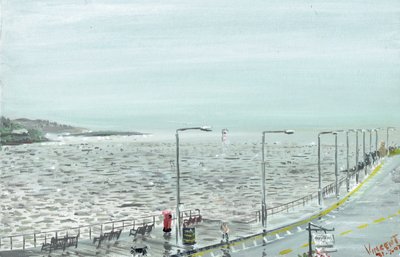 Oban Scotland, 2007, (akryl på lerretstavle) av Vincent Alexander Booth