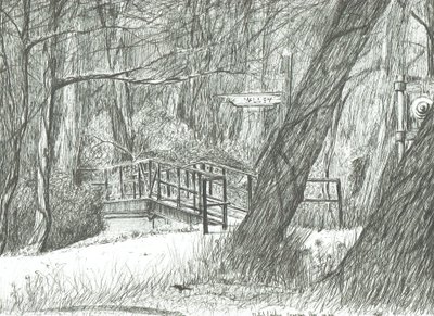Den gamle metallbroen, Bramhall park, 2004 av Vincent Alexander Booth