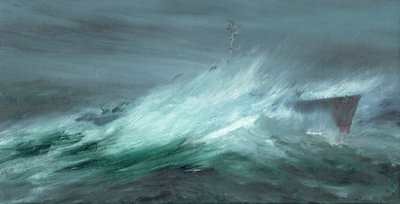 USS Spence tapte i stillehavstyfonen 18. desember 1944, 2019 av Vincent Alexander Booth