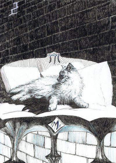 side 52, The Castle in the Forest of Findhorn, 2006, (blekk på papir) av Vincent Alexander Booth