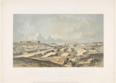 De Haven van Sebastopol, 1855 Docks of Sebastopol (tittel på objekt) av Vincent Brooks