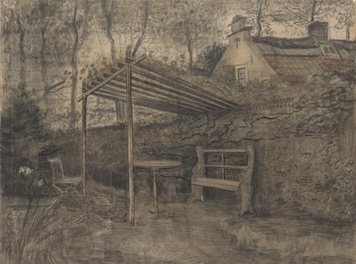 Hjørne av en hage. av Vincent van Gogh