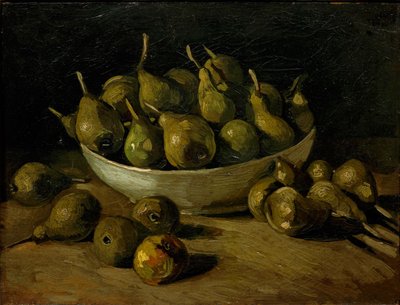 Stilleben med en jordskål og pærer, 1885. av Vincent van Gogh