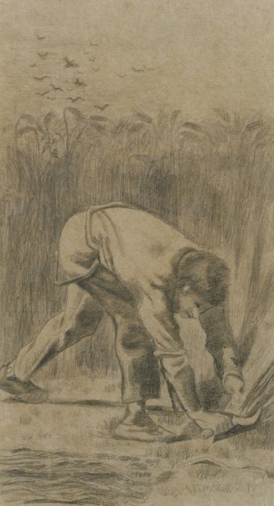 The Reaper after Millet, 1880. av Vincent van Gogh