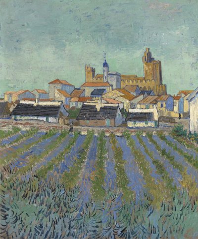 Utsikt over Saintes-Maries-de-la-Mer, 1888. av Vincent van Gogh