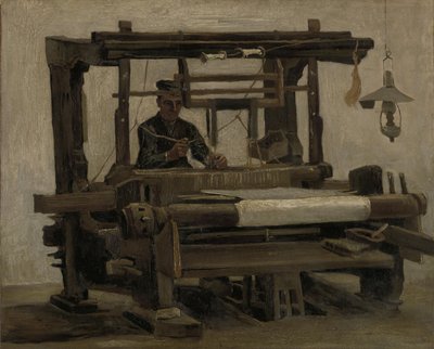Vever ved vevstolen, 1884. av Vincent van Gogh