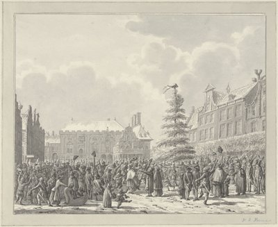 Revolusjon i Haarlem, 19. januar 1795 av Vincent Jansz. van der Vinne